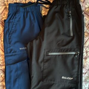 Baleaf Blue and Black Scrubs (2 pairs for $25!)